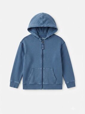 Mini Boden Blue Zip-Up Hoodie Jacket